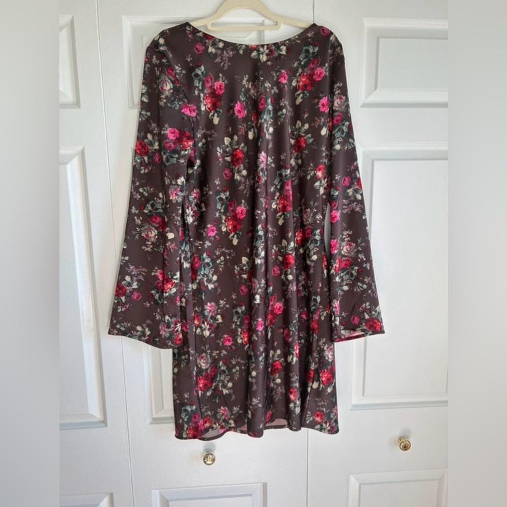 GAP Floral A-Line Skirt in Brown and Pink